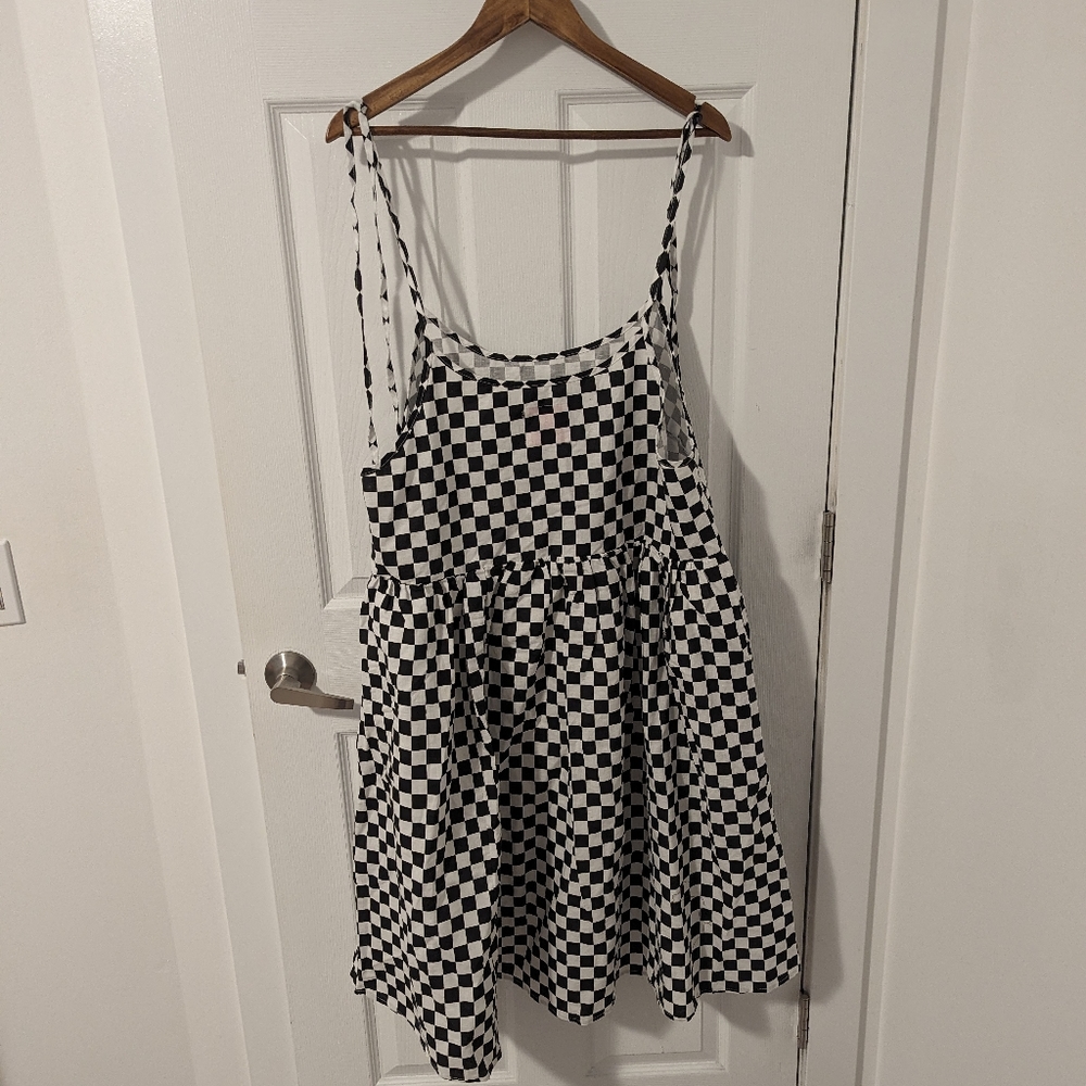 Tuesday of California Breakfast Slip Dress in Checker